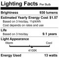 Satco S6495 Transitional Light Bulb In White Finish 20 59 Inches Color