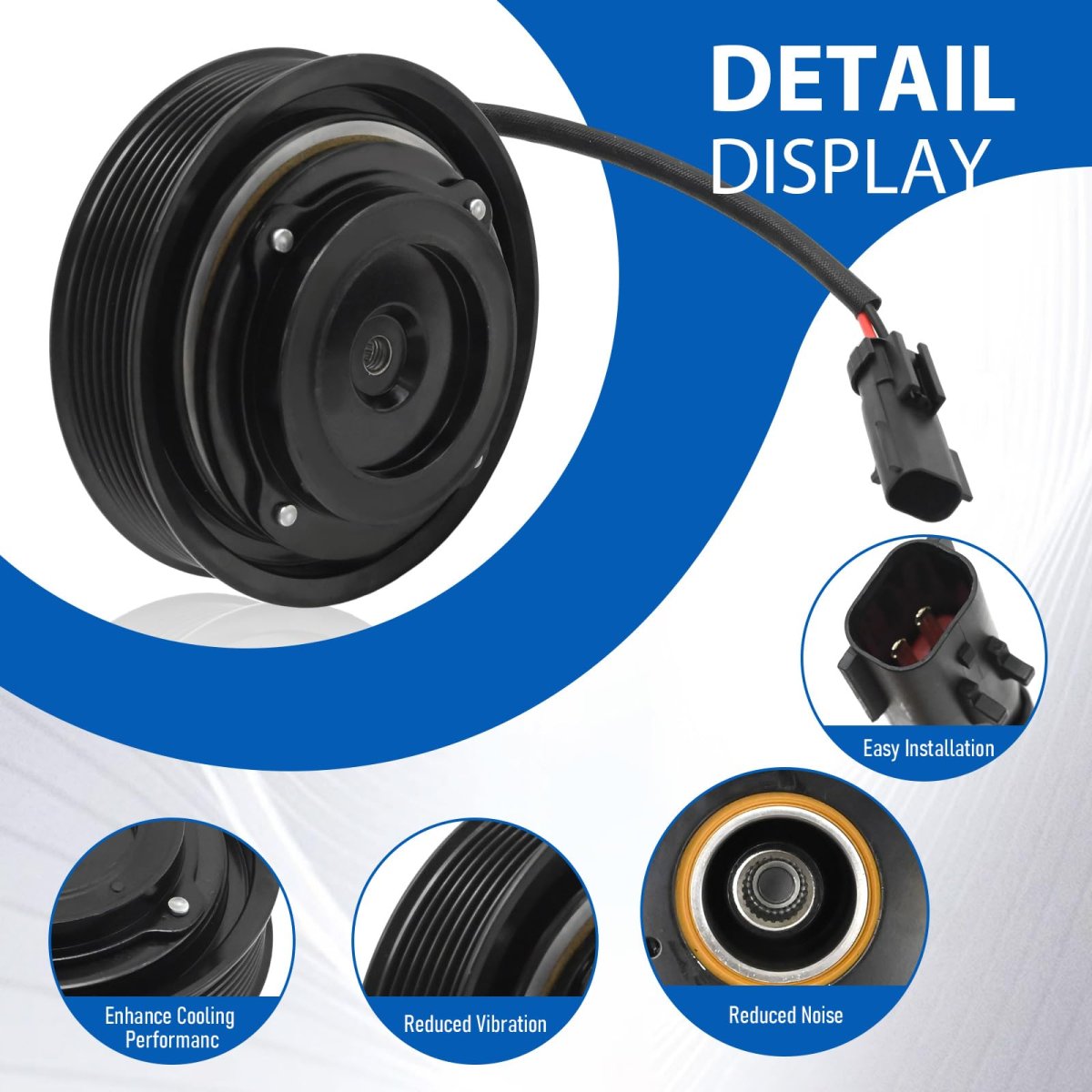 68084834ab Ac Compressor Clutch Assembly Kit For Chrysler 300 Jeep Grand Cherokee Dodge Charger Challenger Durango