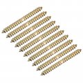 Uxcell 4x38mm Hanger Bolts 80pcs Double Ended Self-tapping Thread Wood To Dowel Screws For Connecting