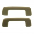 Lincoln Zephyr 2006 Grab Handle Driver And Passenger Side Pair Front Inside Roof Mounted Beige Camel Sand Plastic Replacement 