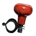 Zone Tech Woodgrain Steering Wheel Spinner Universal Fit Premium Quality With Power Handle One Pack 