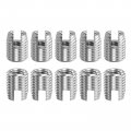 Uxcell Self Tapping Threaded Inserts 15pcs Inner M5-0 8 Outer M8x10 303 Stainless Steel Slotted Thread Repair Nuts