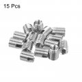Uxcell Self Tapping Threaded Inserts 15pcs Inner M5-0 8 Outer M8x10 303 Stainless Steel Slotted Thread Repair Nuts