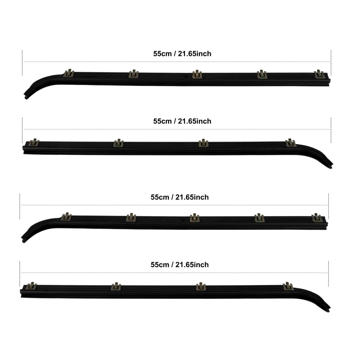 Premium Window Molding Trim Perfect Fit For 1987-1997d F150 F250 F350 For Bronco Replaces Part Numbers E7tz1521452a
