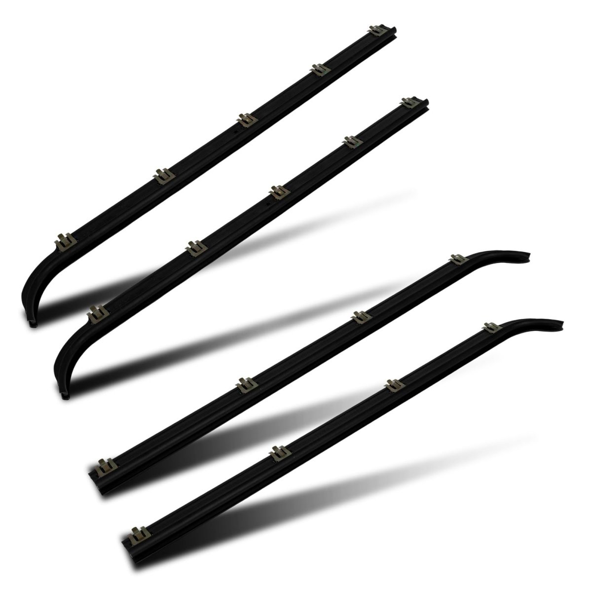 Premium Window Molding Trim Perfect Fit For 1987-1997d F150 F250 F350 For Bronco Replaces Part Numbers E7tz1521452a