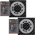 Niche Front Brake Rotor Pad Kit Semi Metallic For Yamaha Tmax Xp500 5vx-w0045-00-00 5vu-25805-00-00 59c-2581t-00-00
