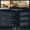 Satco S11470 Wide Range Led Reflector 8 5br30 Led 827 120v 6pk 8 5 Watt Br30 2700k 80 Cri Medium Base 120 Volts Dimmable For