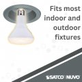 Satco S11470 Wide Range Led Reflector 8 5br30 Led 827 120v 6pk 8 5 Watt Br30 2700k 80 Cri Medium Base 120 Volts Dimmable For