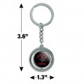 Graphics More Northwestern Oklahoma State Rangers Keychain Spinning Round Chrome Plated Metal