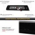 Vipmotoz Full Led Third Brake Tail Cargo Chmsl Light Compatible With 2009-2014 Ford F150 Chrome Housing Smoke Tinted Lens