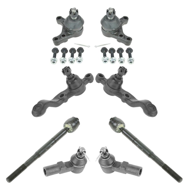 Ball Joints Upper Lower Tie Rods Inner Outer Kit Set For 95-04 Toyota Tacoma 2wd Will Not Fit Prerunner Models