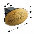 Willy Wonka And The Chocolate Factory Golden Ticket Oval Tow Trailer Hitch Cover Plug Insert
