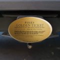 Willy Wonka And The Chocolate Factory Golden Ticket Oval Tow Trailer Hitch Cover Plug Insert