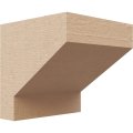 Ekena Millwork 4 W X D H Series 1 Wide Clemmons Rough Cedar Woodgrain Timberthane Corbel Primed Tan 