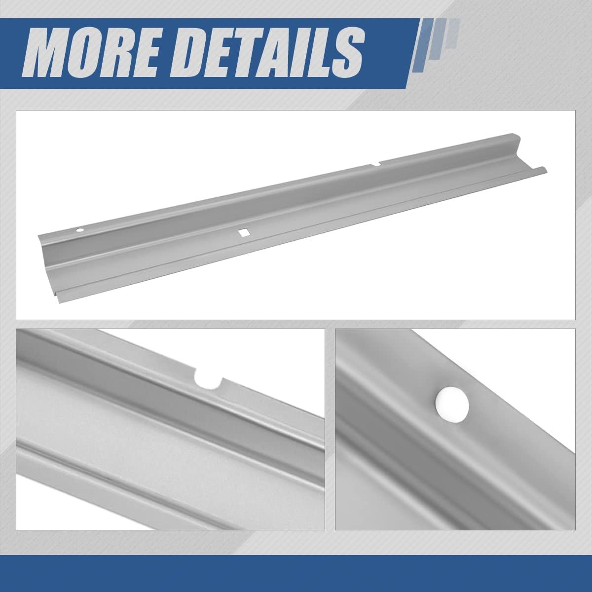 Rear Rocker Rust Panels For 2000 2005 Ford Excursion Left And Right Side Pair 40 In Silver Alloy Steel