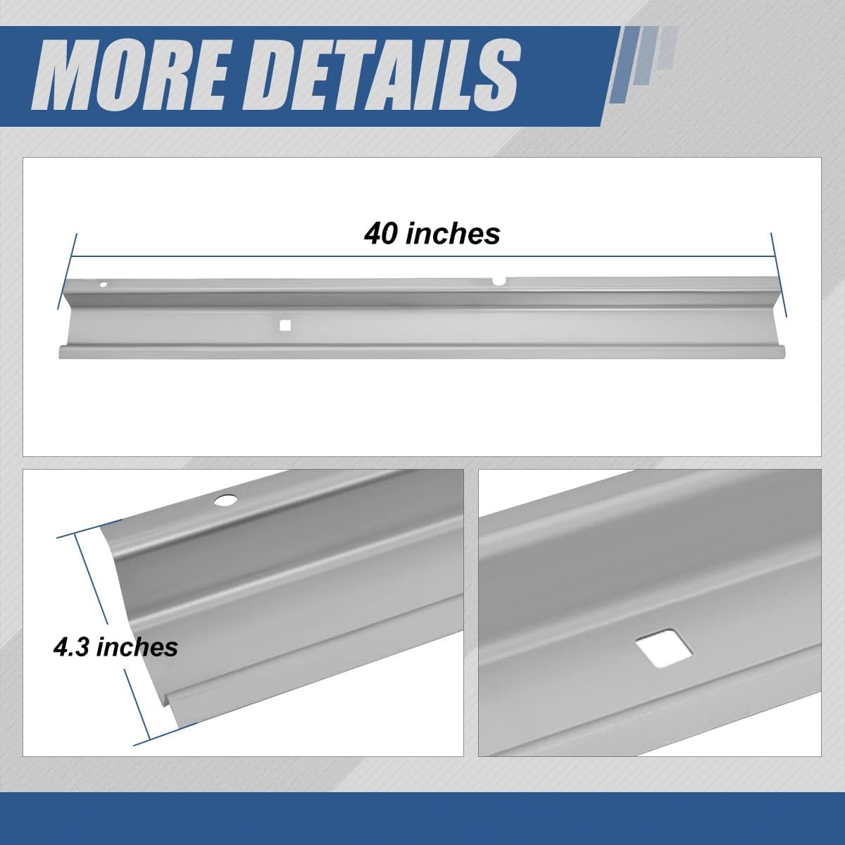 Rear Rocker Rust Panels For 2000 2005 Ford Excursion Left And Right Side Pair 40 In Silver Alloy Steel