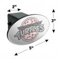 Teenage Mutant Ninja Turtles Pizza Logo Oval Tow Trailer Hitch Cover Plug Insert