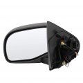 Driver Side View Mirror For 2002-2005 Ford Explorer Black Textured Power Puddle Lamp Manual Folding Abs