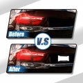 X Autohaux 2pcs License Plate Frame Metal Stainless Steel Front Rear Car Tag Cover Rust Proof Mirror Polish Holder With Screws