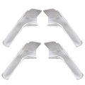 Rv Rain Gutter Spouts Long Version Left And Right 3 1 2 4 Pcs White Spout 