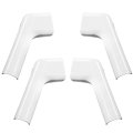 Rv Rain Gutter Spouts Long Version Left And Right 3 5 In 4 Piece Set White Spout For