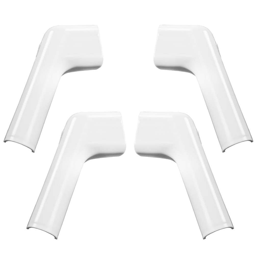 Rv Rain Gutter Spouts Long Version Left And Right 3 5 In 4 Piece Set White Spout For