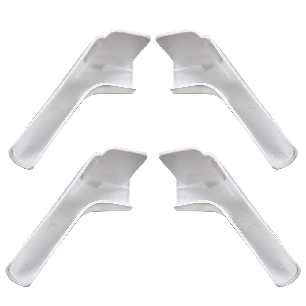 Rv Rain Gutter Spouts Long Version Left And Right 3 5 In 4 Piece Set White Spout For