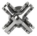 Boattector Stainless Steel Folding Grapnel Anchor 3006 6672 For Pwc Dinghies Inflatable Boats Canoes And Jon Silver