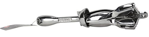 Boattector Stainless Steel Folding Grapnel Anchor 3006 6672 For Pwc Dinghies Inflatable Boats Canoes And Jon Silver