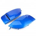 Evgatsauto Fog Lamp Bezel Fit For Sti Wrx 04-05 Abs Material Pair Front Light Cover Blue