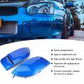 Evgatsauto Fog Lamp Bezel Fit For Sti Wrx 04-05 Abs Material Pair Front Light Cover Blue