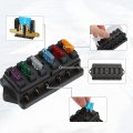 1 Set 6 Way Blade Fuse Block Box Holder W Negative Bus Atc Ato Standard Circuit 10v-32v Dc For Automotive Truck Boat Marine Rv
