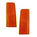 Front Reflectors Pair For Gmc C1500 K1500 1990 To 1999 Driver And Passenger Side Fits Single Sealed Beam Headlights Replaces 