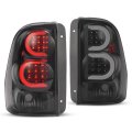 Hecasa Pair Led Tail Lights For 2002-2009 Chevy Chevrolet Trailblazer Base Ls Lt Ltz Ss Ext Ls Lt North Face North Rear Brake