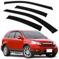 Ocpty Window Visors Fits For 2004-2008 Acura Tl Tape-on Rain Guards Side Deflectors 4 Pieces 2pcs Front Doors And Rear