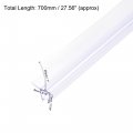 Uxcell Frameless Glass Shower Door Sweep 27 56 Long With 1 25mm Drip Rail 5 16 8mm H-type Bottom Side Seal Strip