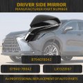 Dasbecan Left Driver Side Mirror For Lexus Nx200t Nx300 Nx300h 2018-2021 With Power Folding Heated Glass Turn Signal Blind Spot