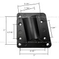 Door Mirror Bottom Mount Bracket Chrome Mounting Plate Aluminum Passenger Side Fits 2005 And Onward Peterbilt 335 340 357 382