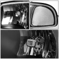 Compatible With Gmc Yukon Gmt800 Pair Of Black Hosuing Clear Corner Headlight 3rd Brake Light Smoke Lens