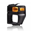 Cnnell Headlight Trim Bezel Parking Turn Signal Light Lamp Left For 2008 2009 2010 2011 2012 2013 2014 Ford E150 E250 2008-19 