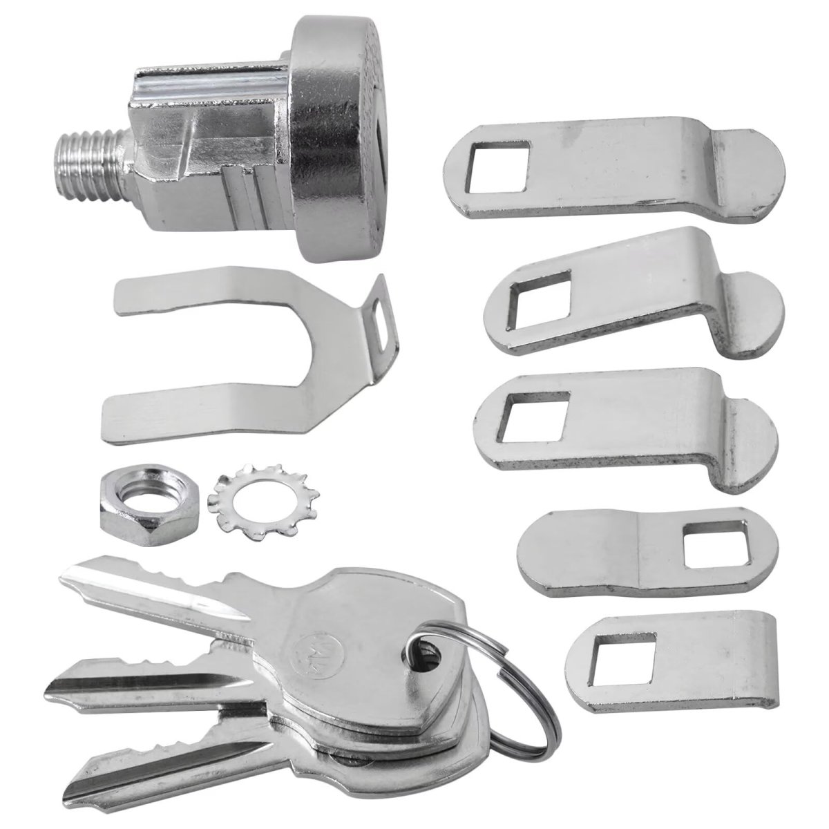 Nickel Mailbox Lock Replacement For L-1172c With 3 Keys