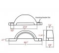Hecasa Black Pair Of Single Axle Trailer Fenders Fits 13 Wheels Tire Skirt Boat 39 7 Long X 8 Wide 11 4 Tall