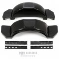Hecasa Black Pair Of Single Axle Trailer Fenders Fits 13 Wheels Tire Skirt Boat 39 7 Long X 8 Wide 11 4 Tall