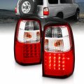 Amerilite Red Clear Led Replacement Brake Tail Lights Set For 01-02 Toyota 4 Runner Passenger And Driver Side