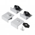 Powertec 71821 Bi-directional Short Stop Kit T Track Block For T-track Woodworking Sanding And Routing 4pk 