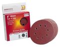 Sungold Abrasives 362090 5 By 8 Hole 150 Grit Heavyweight Paper Premium F-weight Hook And Loop Sanding Discs 25-pack 