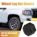 Uxcell 20 Pcs Wheel Lug Nut Covers For Land Rover Range Sport 2006-2013 Buick Regal 2015-2017 Truck Cap 22mm Black Anti Scratch