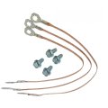 Inline Tube For 1967 Chevrolet Chevelle Engine To Body Ground Straps 7pc 