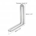 Uxcell 10pcs Adjustable L-shape Corner Brace With Slot 3 15 X Inch Stainless Steel Slotted Right Angle Bracket For Wooden