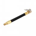 X Autohaux Copper Nylon 10cm 4 Tire Valve Connect Pipe Air Chuck Inflator Compressor Pump Extension Hose For Car Motorbike Bike